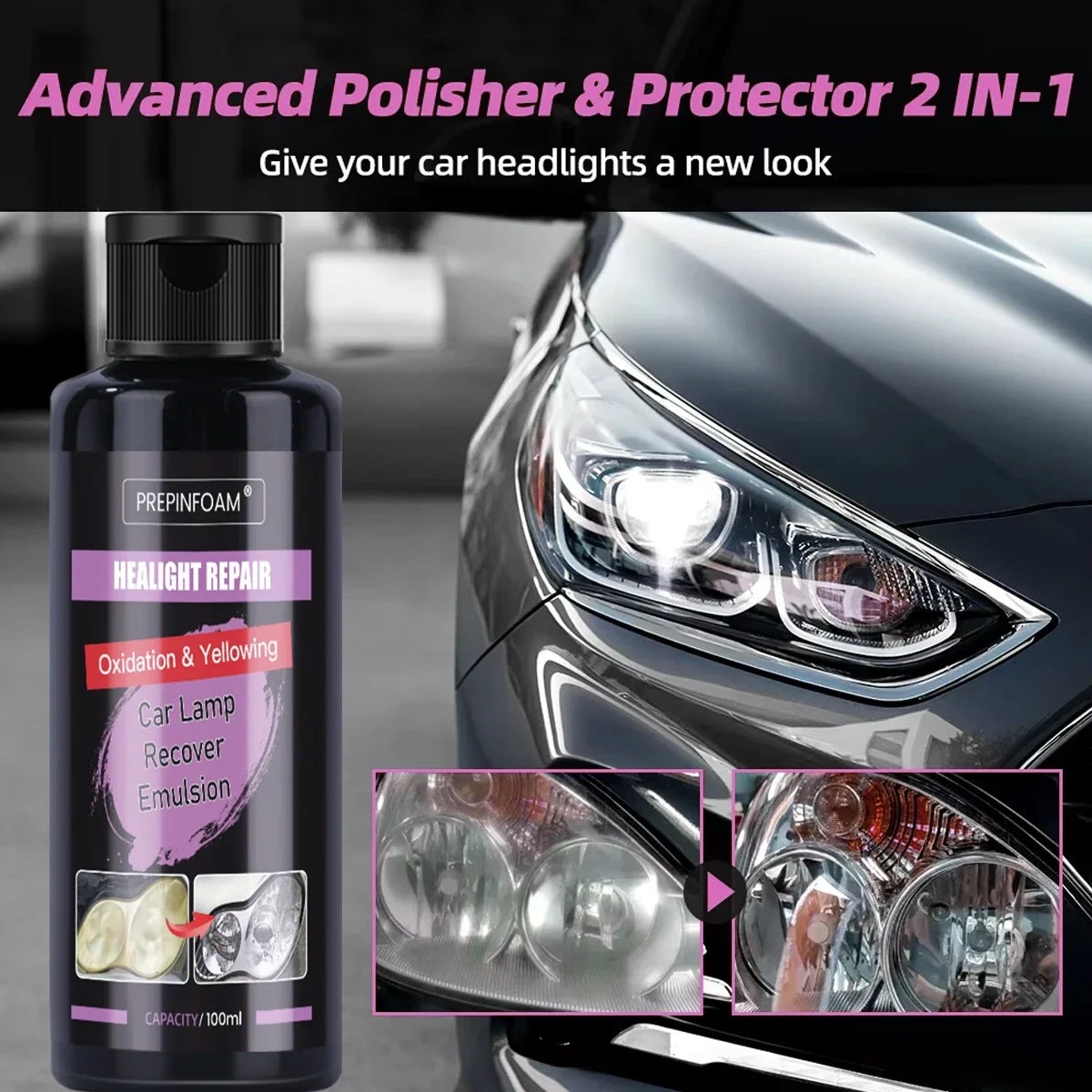Produit pour Polish et Restauration de phare