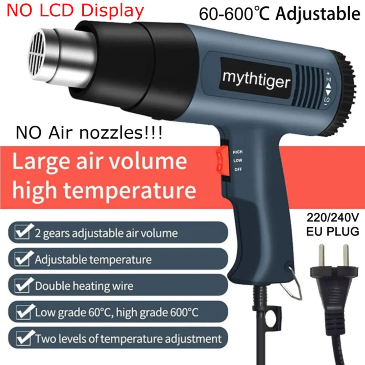 Pistolet à air chaud 2000W