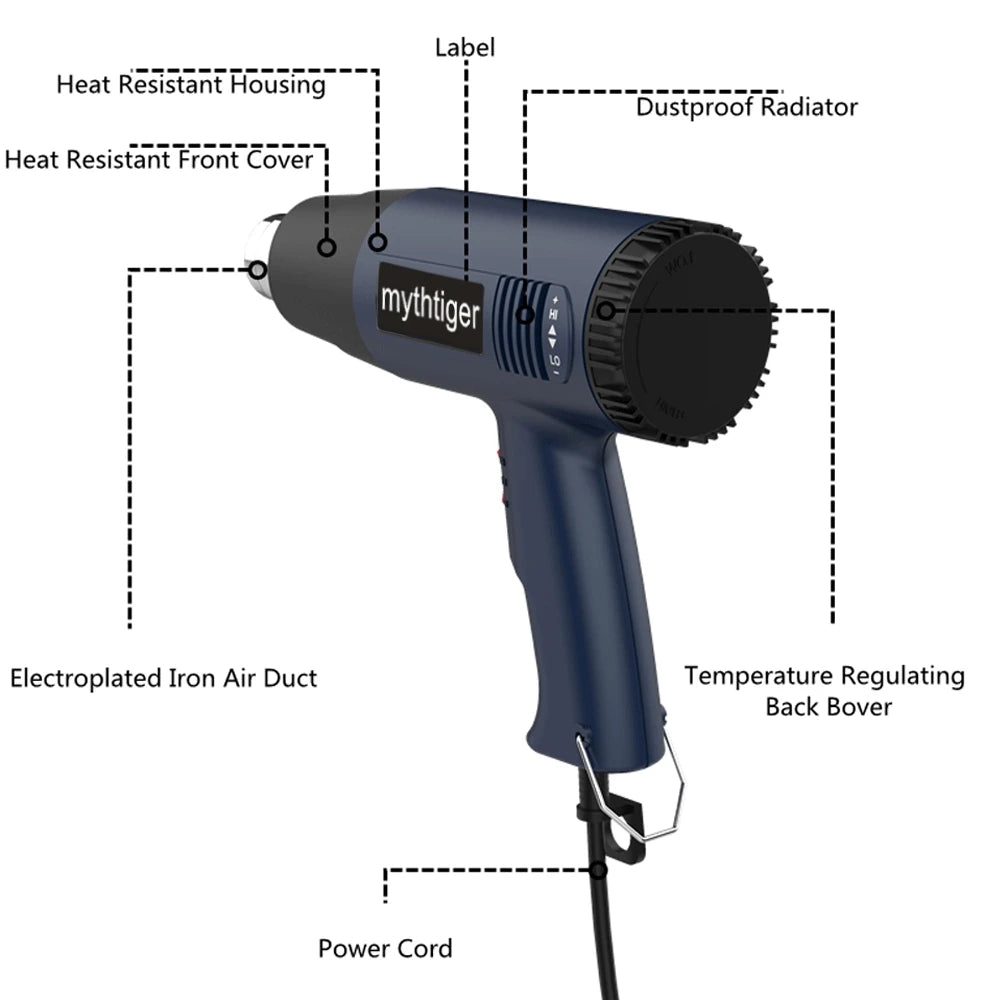 Pistolet à air chaud 2000W