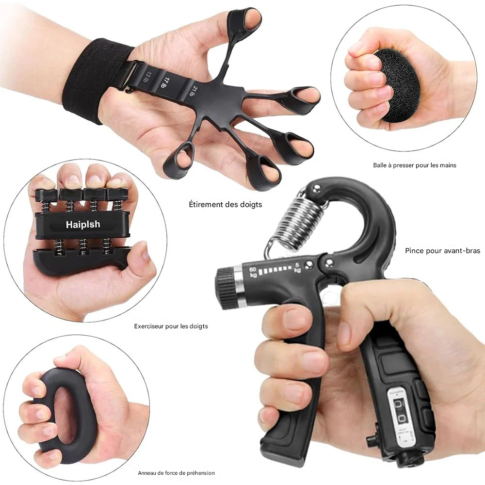 ForceGrip™ – Pince Réglable de Renforcement Musculaire