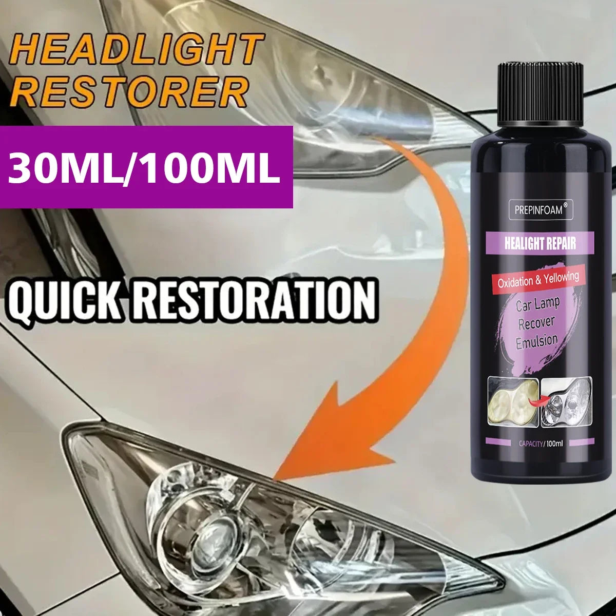Produit pour Polish et Restauration de phare