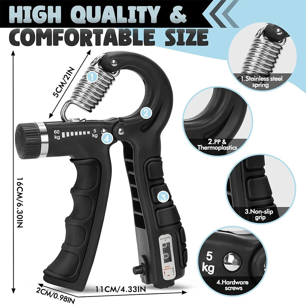 ForceGrip™ – Pince Réglable de Renforcement Musculaire
