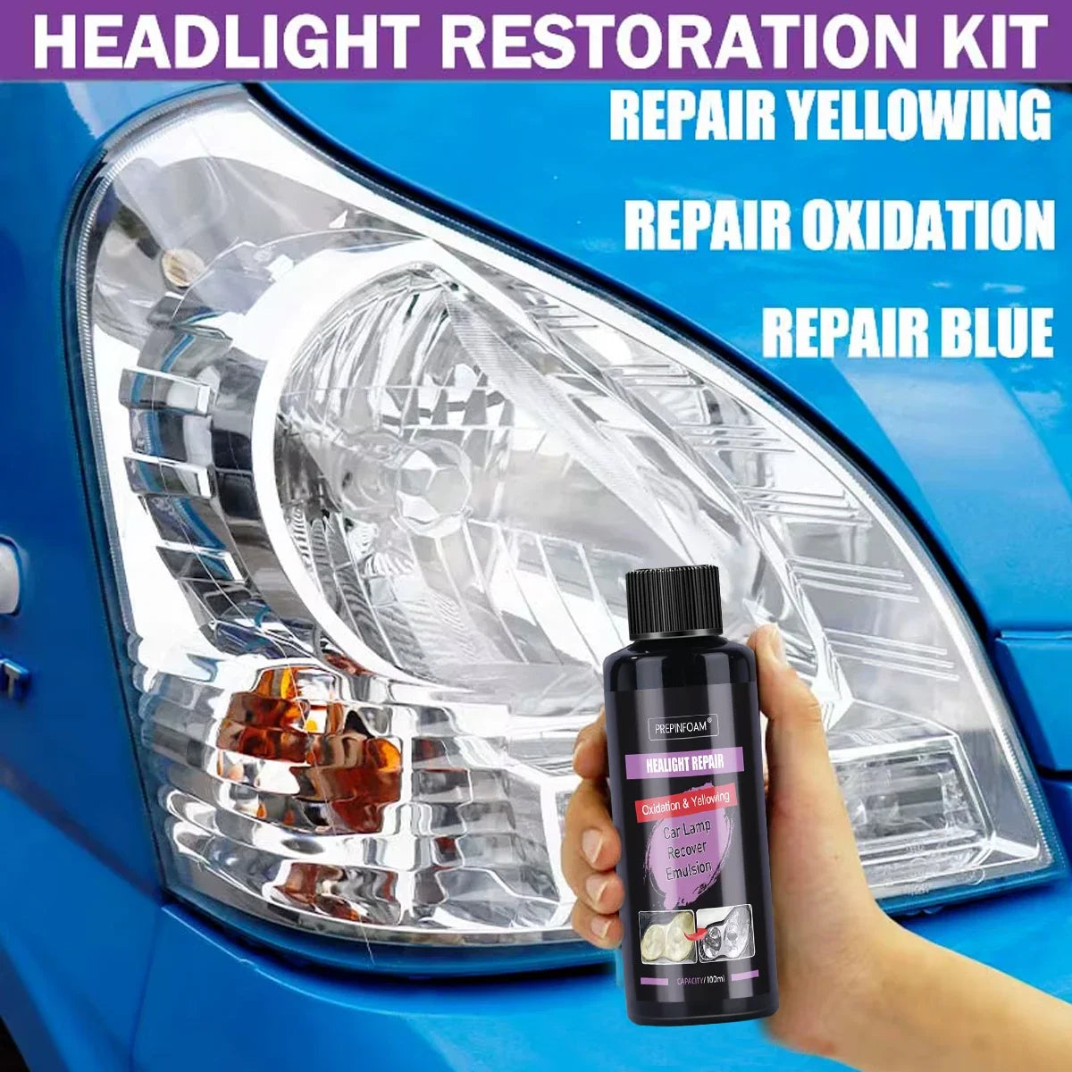 Produit pour Polish et Restauration de phare