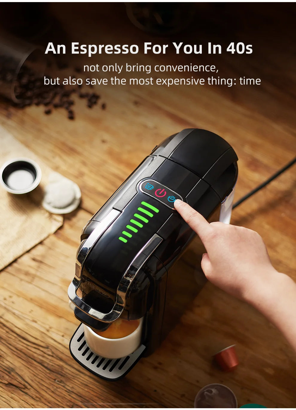 HiBREW Machine à café à capsules multiples