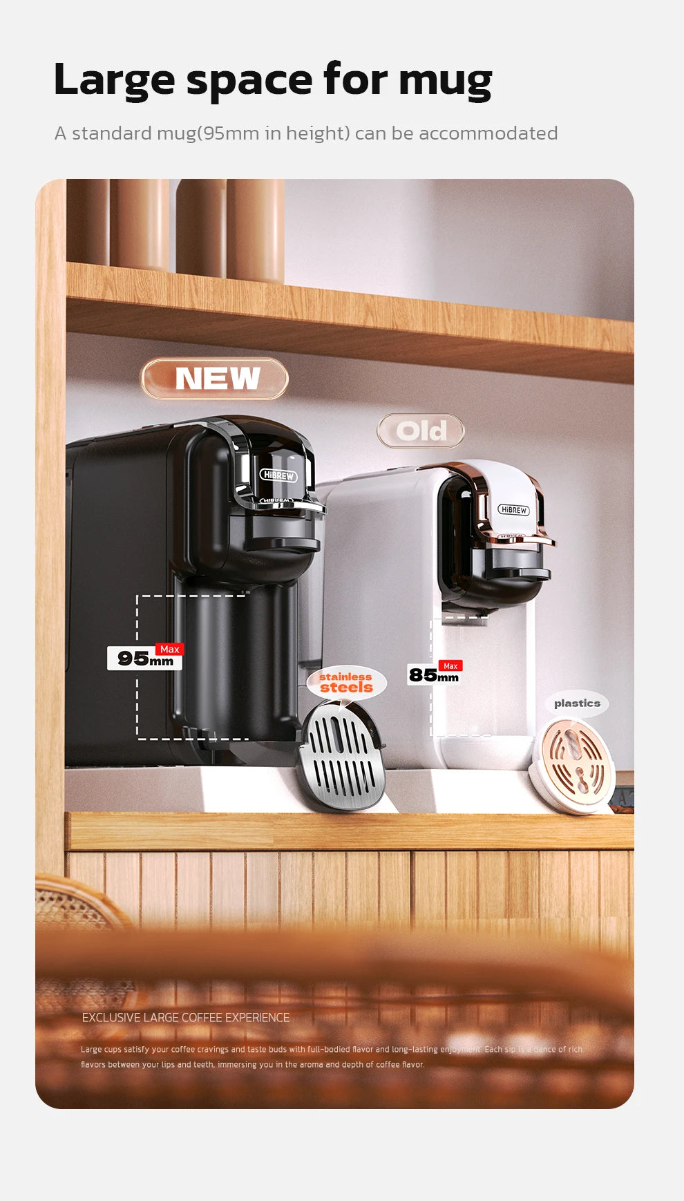 HiBREW Machine à café à capsules multiples